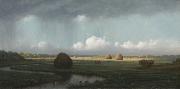 Martin Johnson Heade Sudden Showers, Newbury Marshes oil on canvas